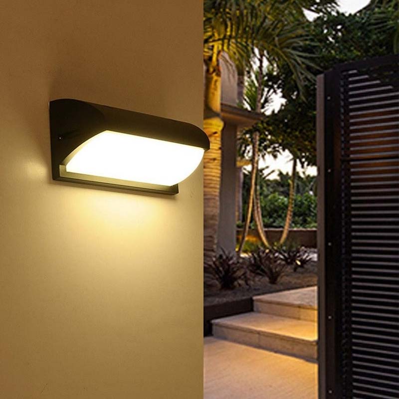 Motion-Sensor Wall Light – Black, Waterproof LED for the Garden, Porch, or Driveway