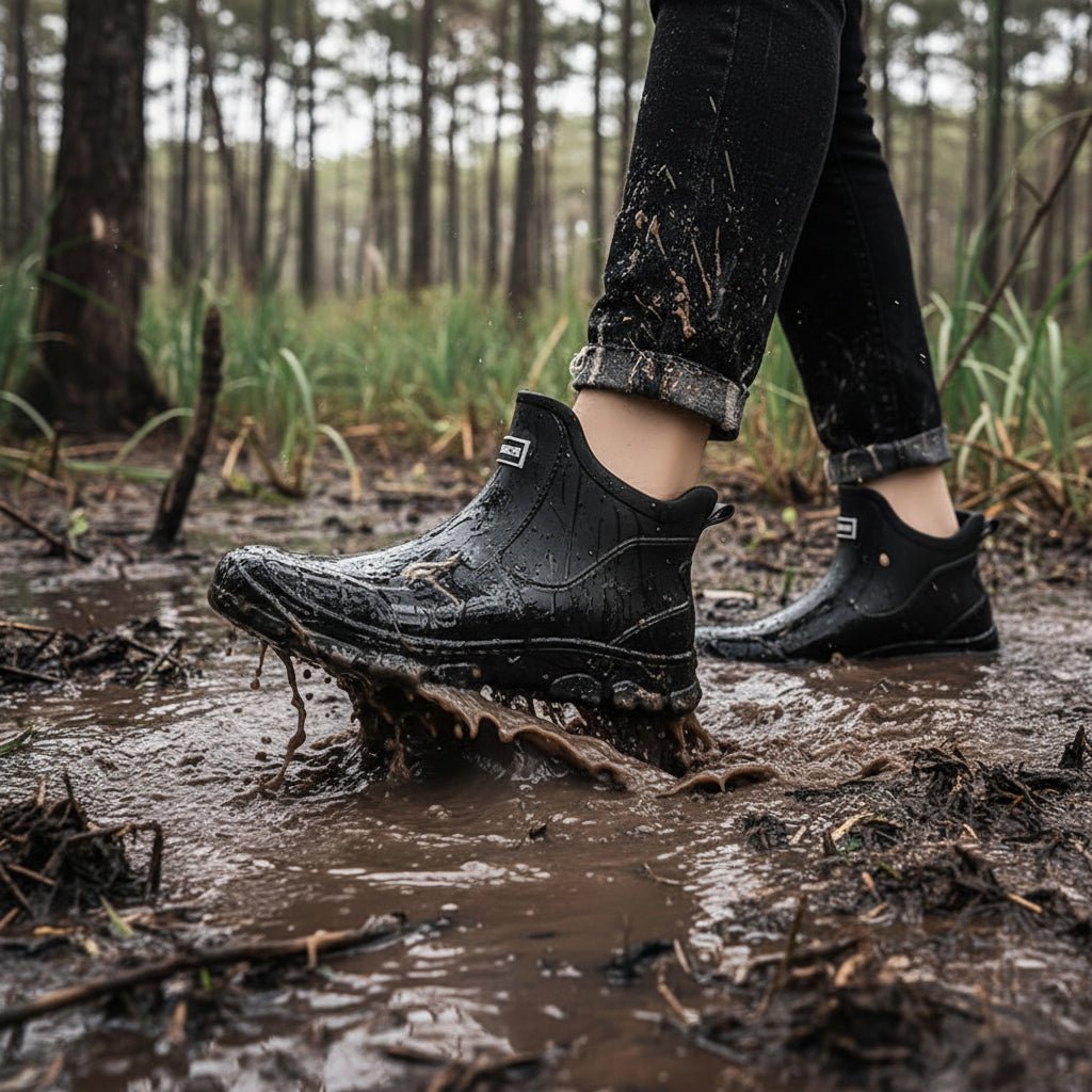 Bottes de Pluie en Caoutchouc Imperméables Unisexes