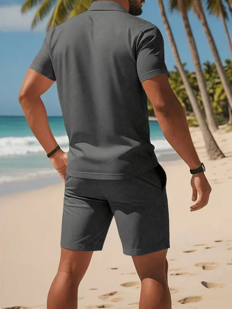Ensemble Homme Polo et Short Léger d'Été