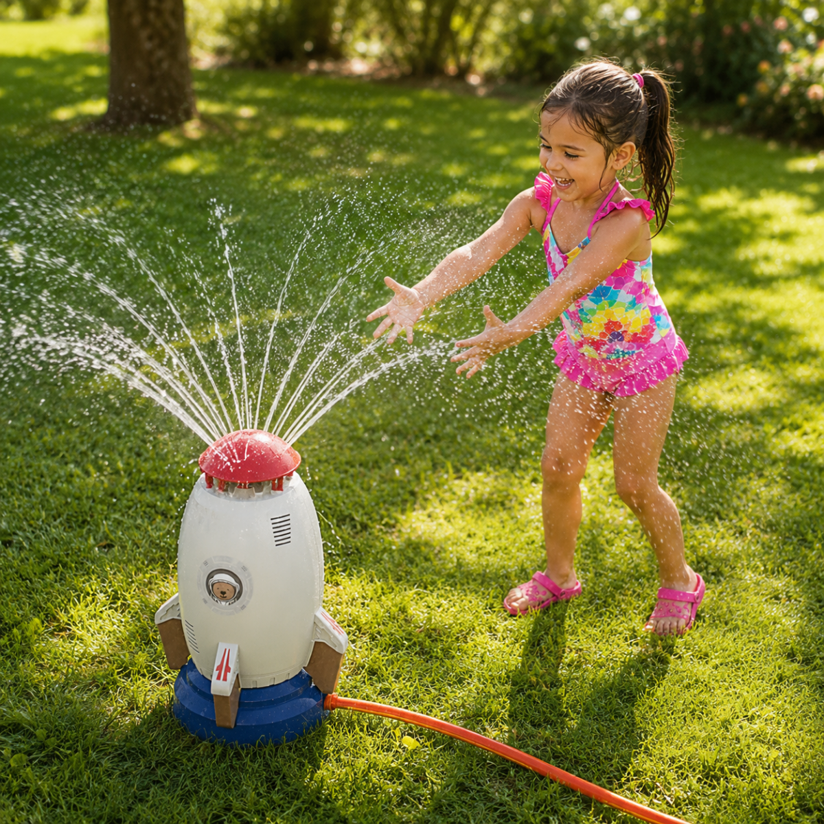 Children's Water Play Area – 360° Rotation, Safe and Durable for Play in the Garden or at the Beach