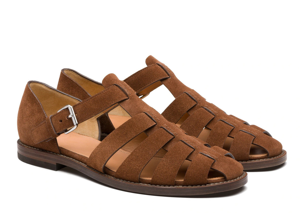 Sandales Homme Été Bout Fermé à Boucle Réglable