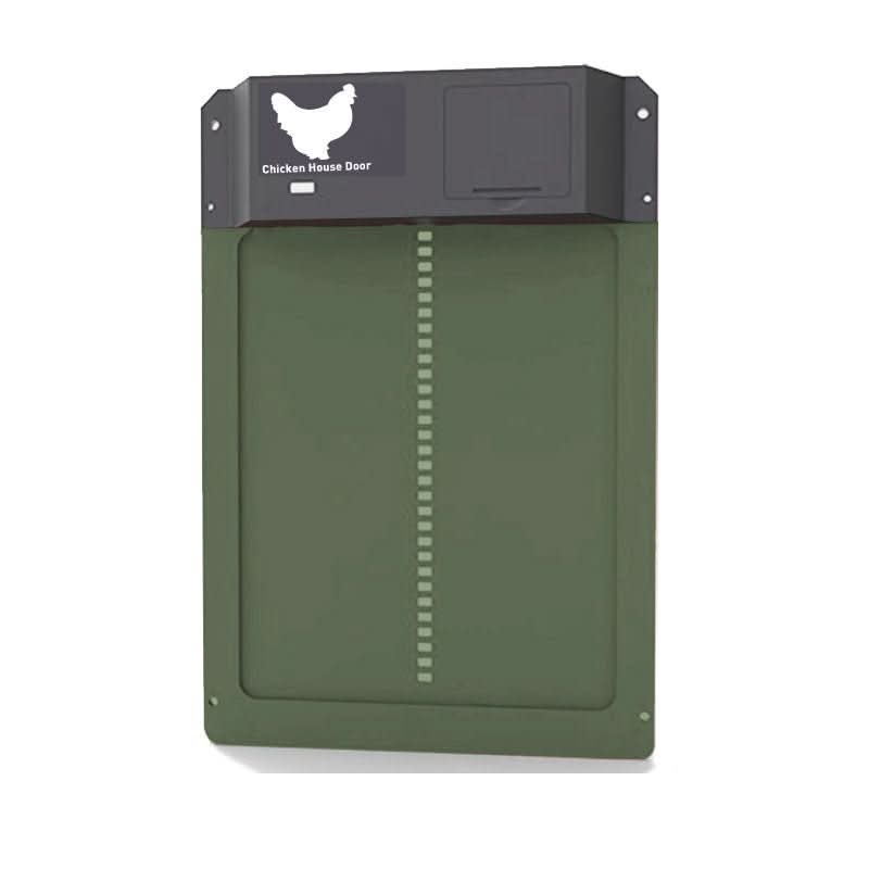 Automatic chicken coop door – Weatherproof with a light sensor for secure access to the chicken coop