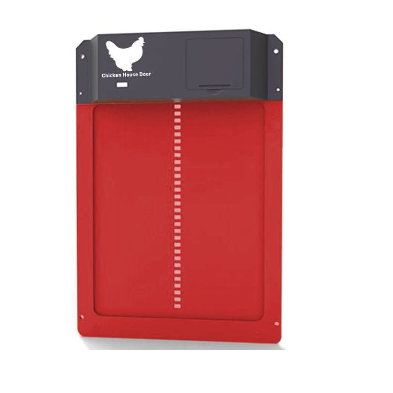 Automatic chicken coop door – Weatherproof with a light sensor for secure access to the chicken coop