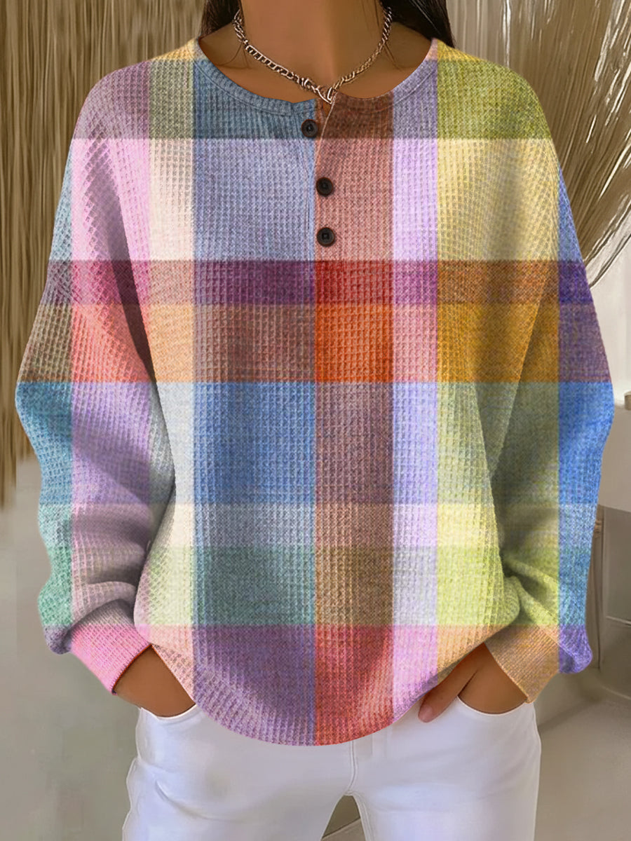 Pull Femme en Maille Gaufrée Doublée Polaire