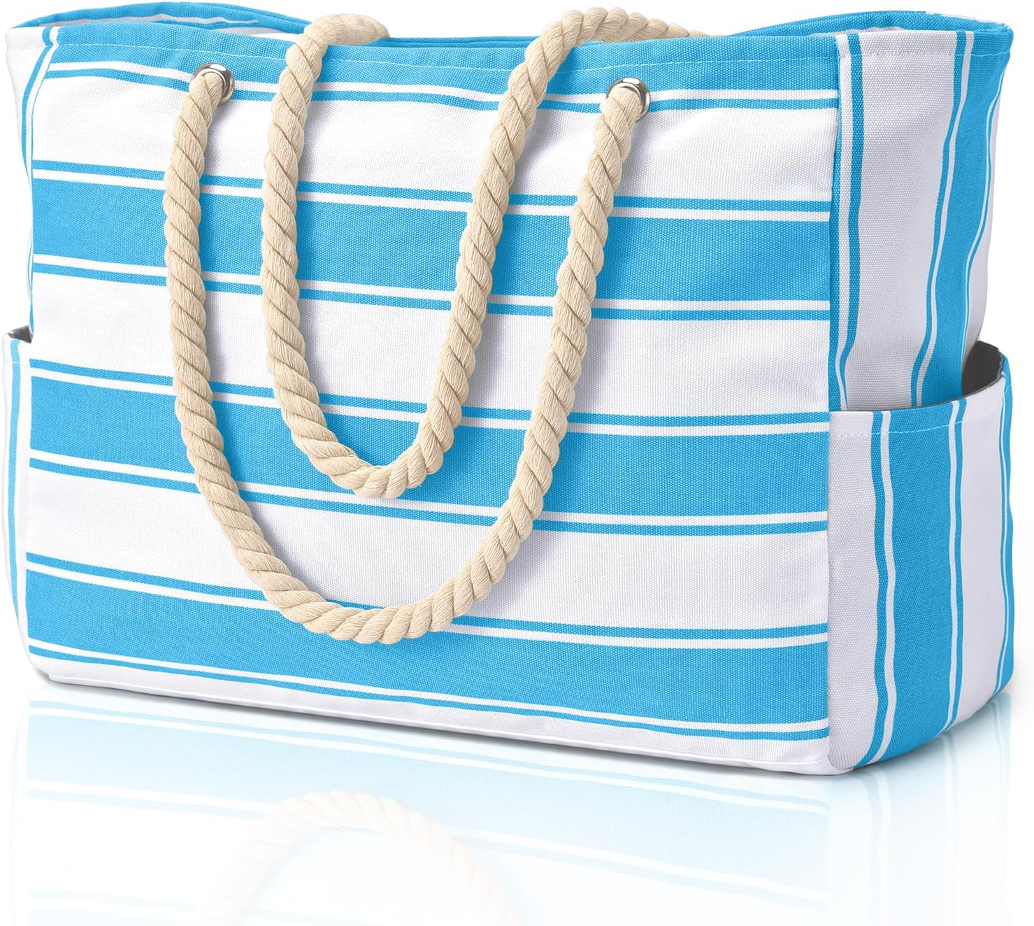 Bolso de playa extragrande: impermeable, resistente a la arena y espacioso, ideal para la playa, la piscina o las salidas de fin de semana