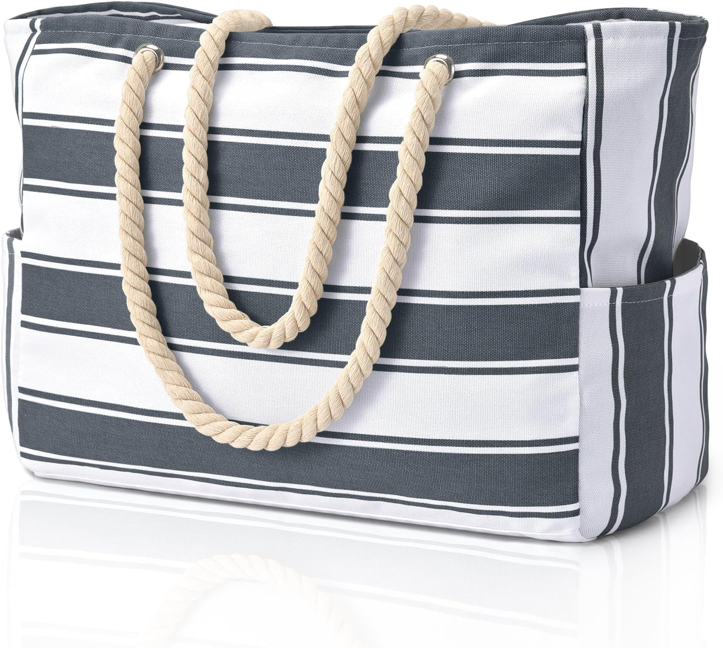 Bolso de playa extragrande: impermeable, resistente a la arena y espacioso, ideal para la playa, la piscina o las salidas de fin de semana