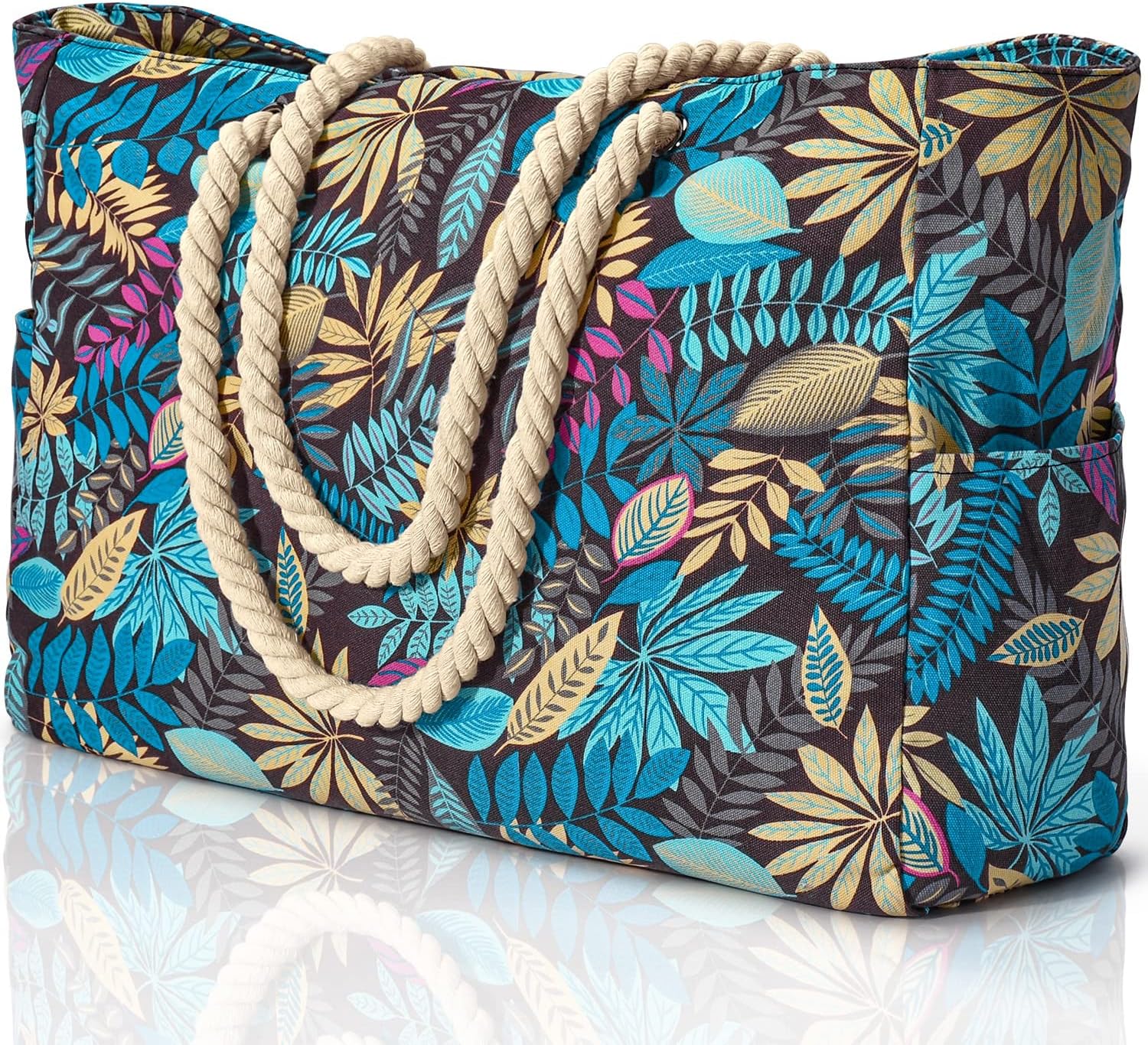Bolso de playa extragrande: impermeable, resistente a la arena y espacioso, ideal para la playa, la piscina o las salidas de fin de semana