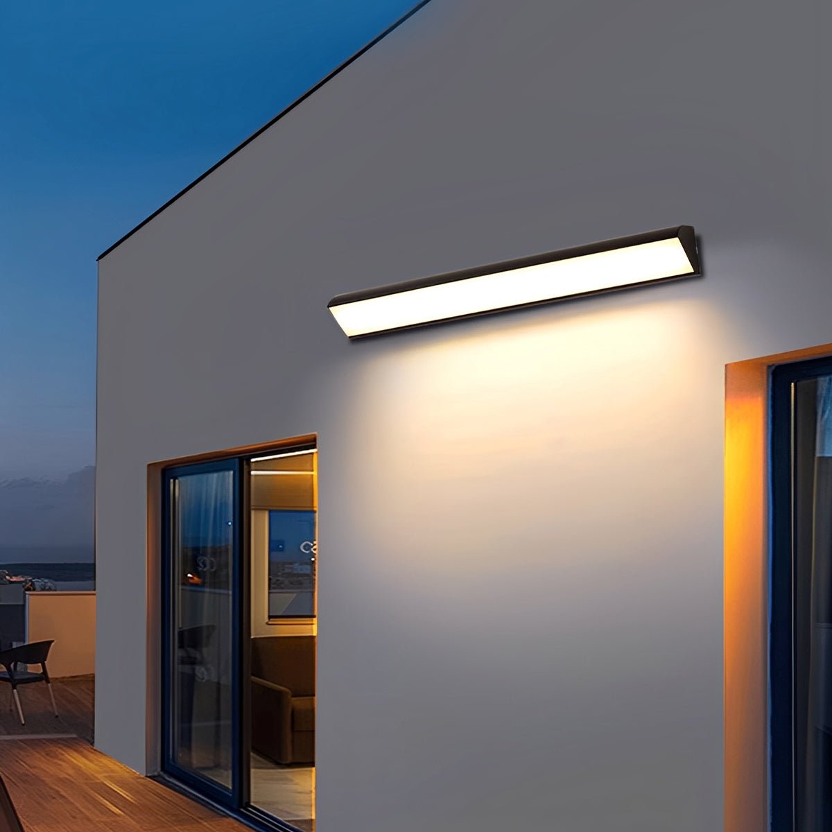 Applique Murale Extérieure LED Linéaire Étanche IP65 - Terrasse et Jardin
