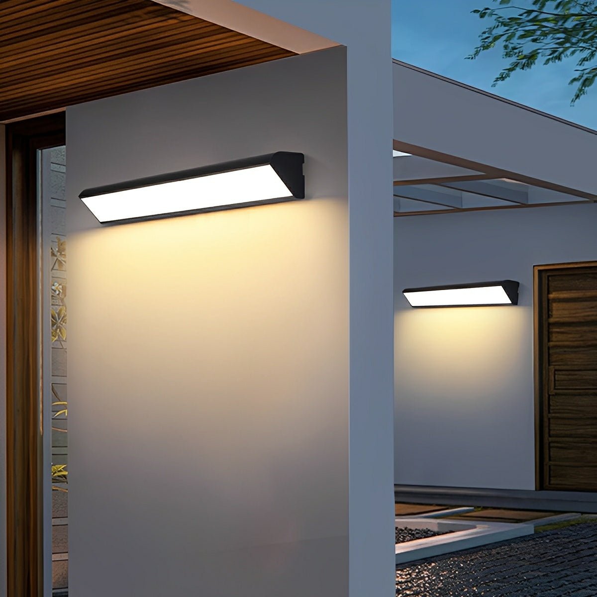 Applique Murale Extérieure LED Linéaire Étanche IP65 - Terrasse et Jardin