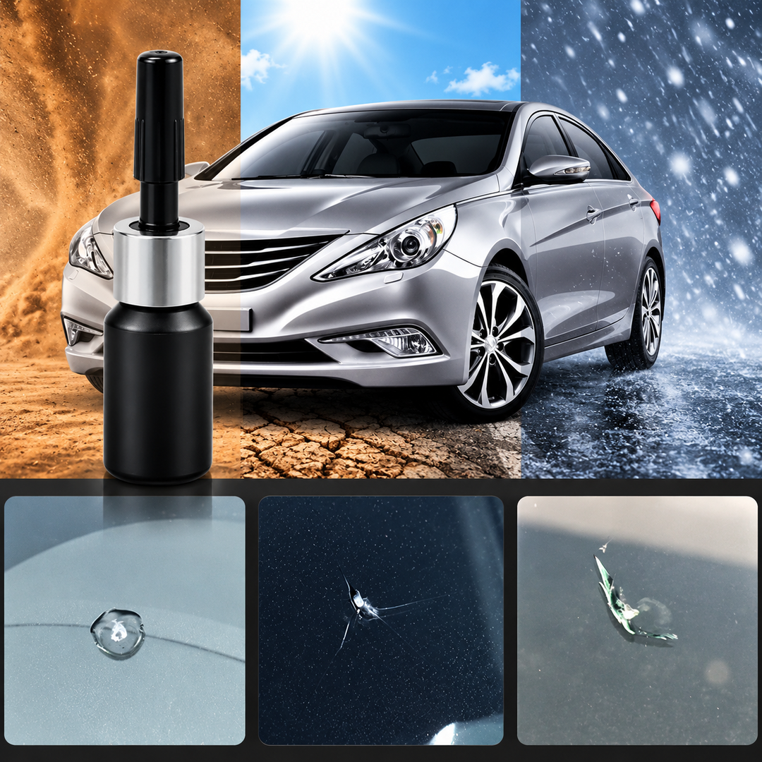 Kit de reparación de parabrisas agrietados para coche - Resina para automóviles