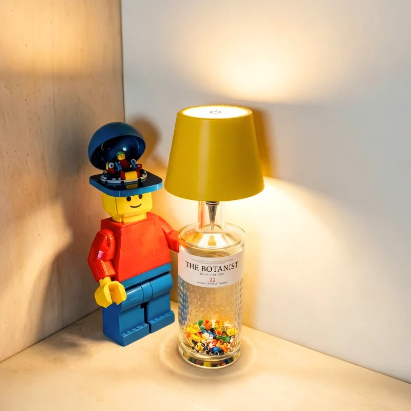 Lampe Sans Fil Rechargeable pour Bouteille - Éclairage LED 3 Tons