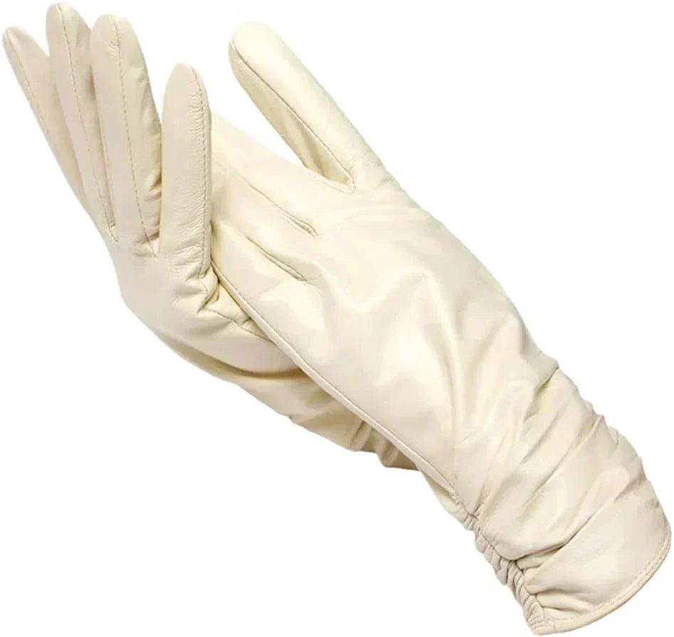 Winterhandschoenen van schapenleer voor dames – met wollen voering voor een elegante stijl en comfort