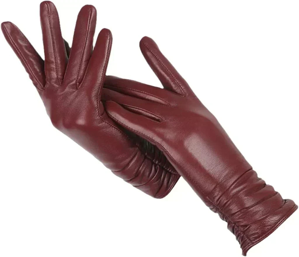 Winterhandschoenen van schapenleer voor dames – met wollen voering voor een elegante stijl en comfort