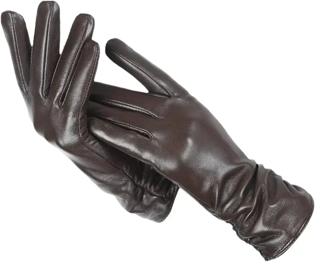 Winterhandschoenen van schapenleer voor dames – met wollen voering voor een elegante stijl en comfort