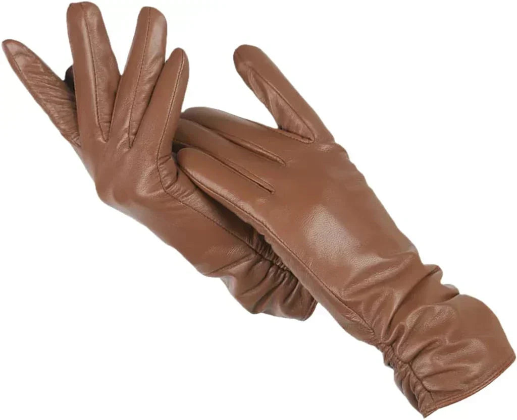Winterhandschoenen van schapenleer voor dames – met wollen voering voor een elegante stijl en comfort