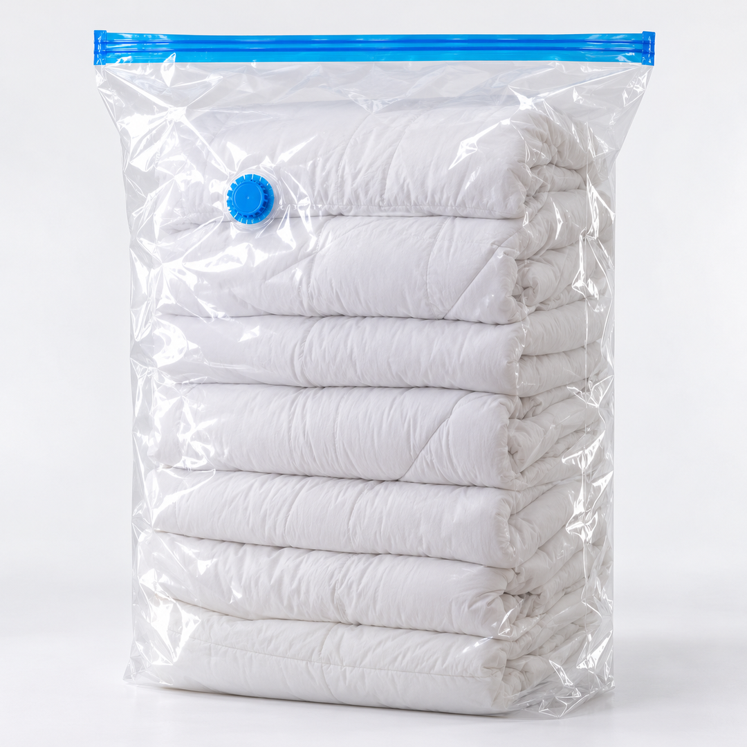 Pump-Free Vacuum Compression Bags for Space-Saving Storage