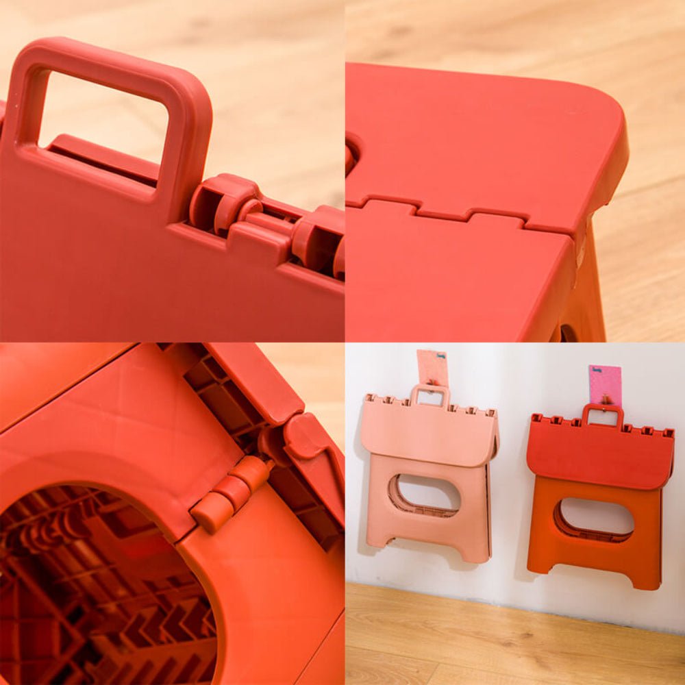 Escalón plegable: de plástico ligero, seguro y práctico para la cocina o el cuarto de baño