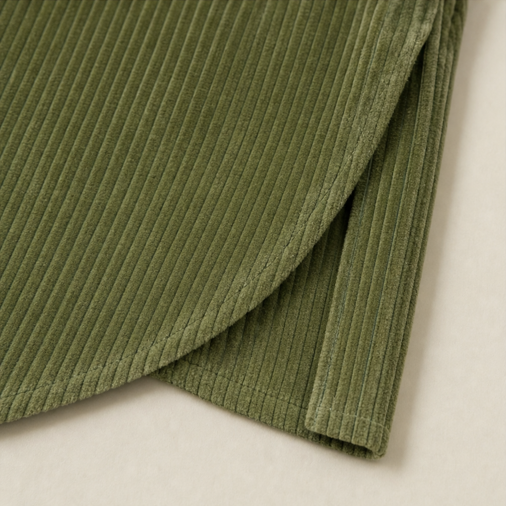 Veste Femme Col Boutonnage Asymétrique et Côtes Fines