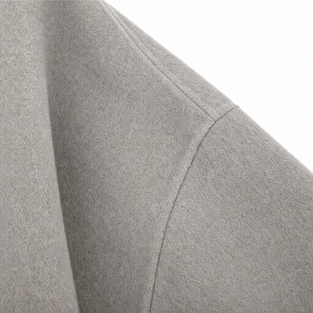 Veste Cape Portefeuille Femme à Col Asymétrique Boutonné