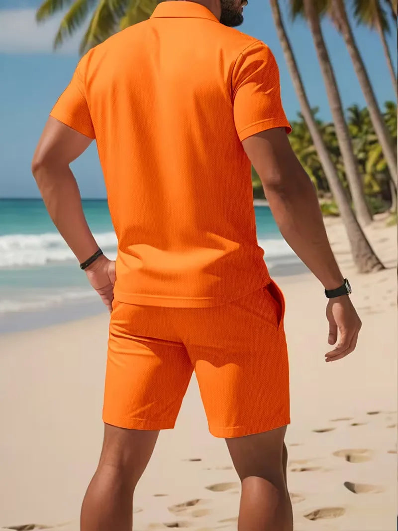 Ensemble Homme Polo et Short Léger d'Été