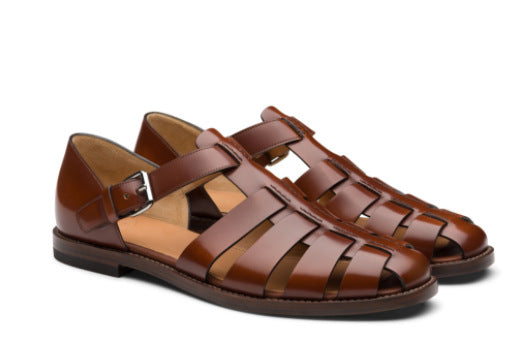 Sandales Homme Été Bout Fermé à Boucle Réglable