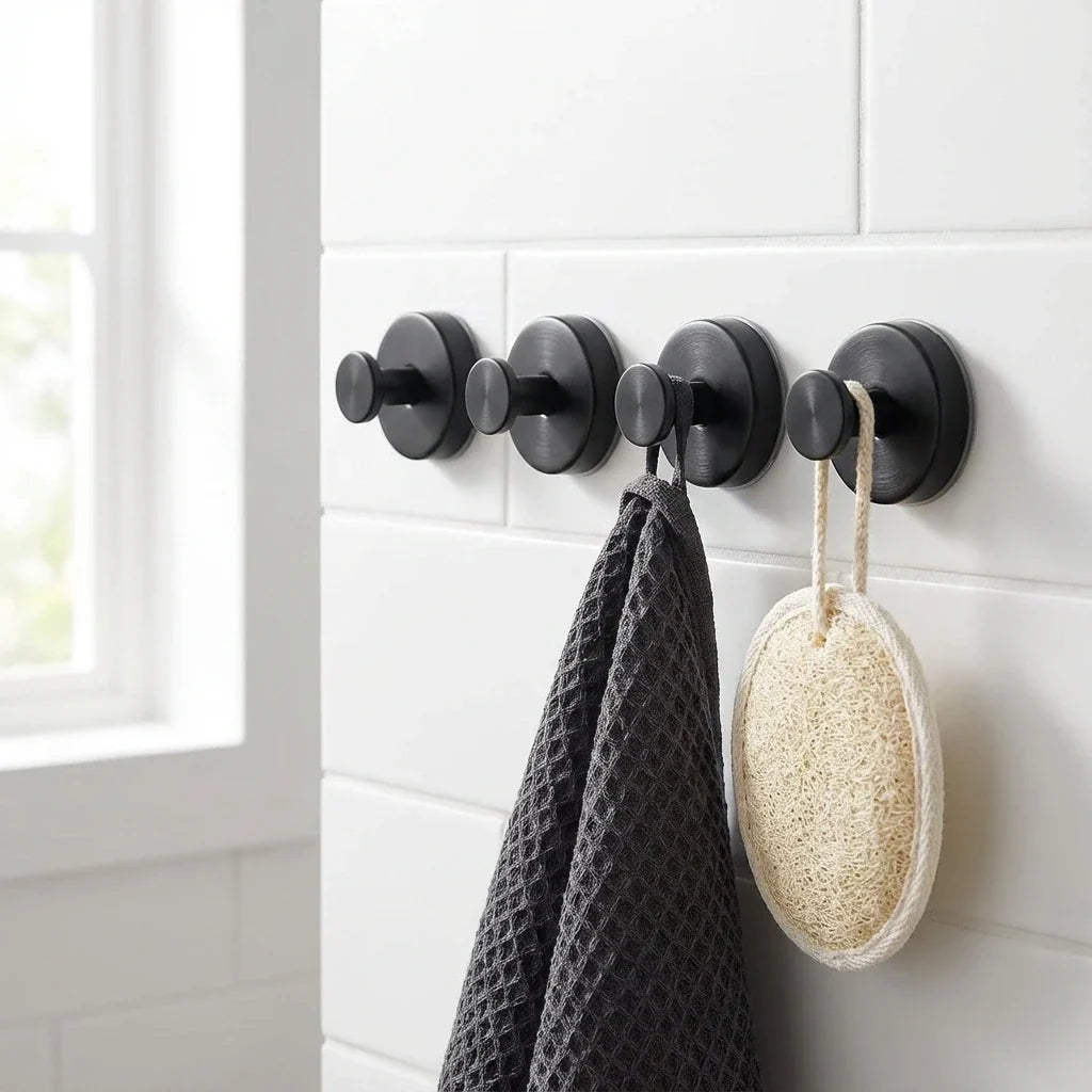 Crochets Adhésifs en Inox sans Perçage - Lot de 4