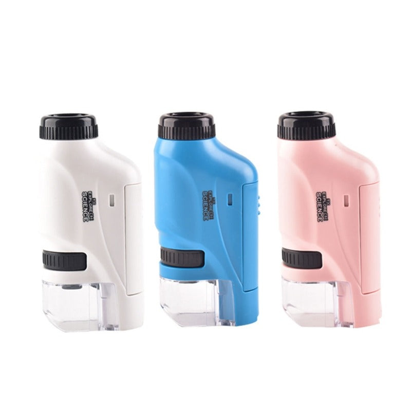Microscope de Poche Enfant avec Éclairage LED - Grossissement 120x