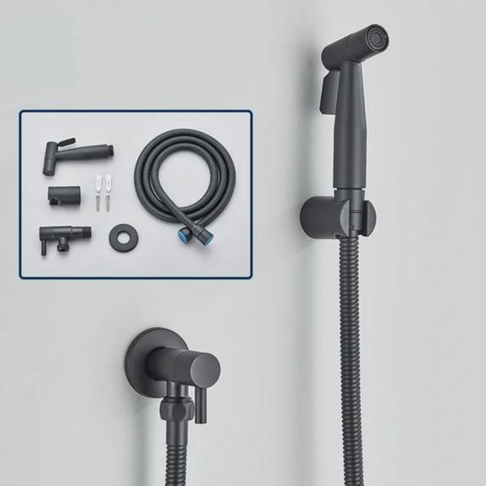 Douchette Bidet – Acier Inoxydable, Design Moderne avec Tuyau de 1,2 m pour une Utilisation Hygiénique dans la Salle de Bain