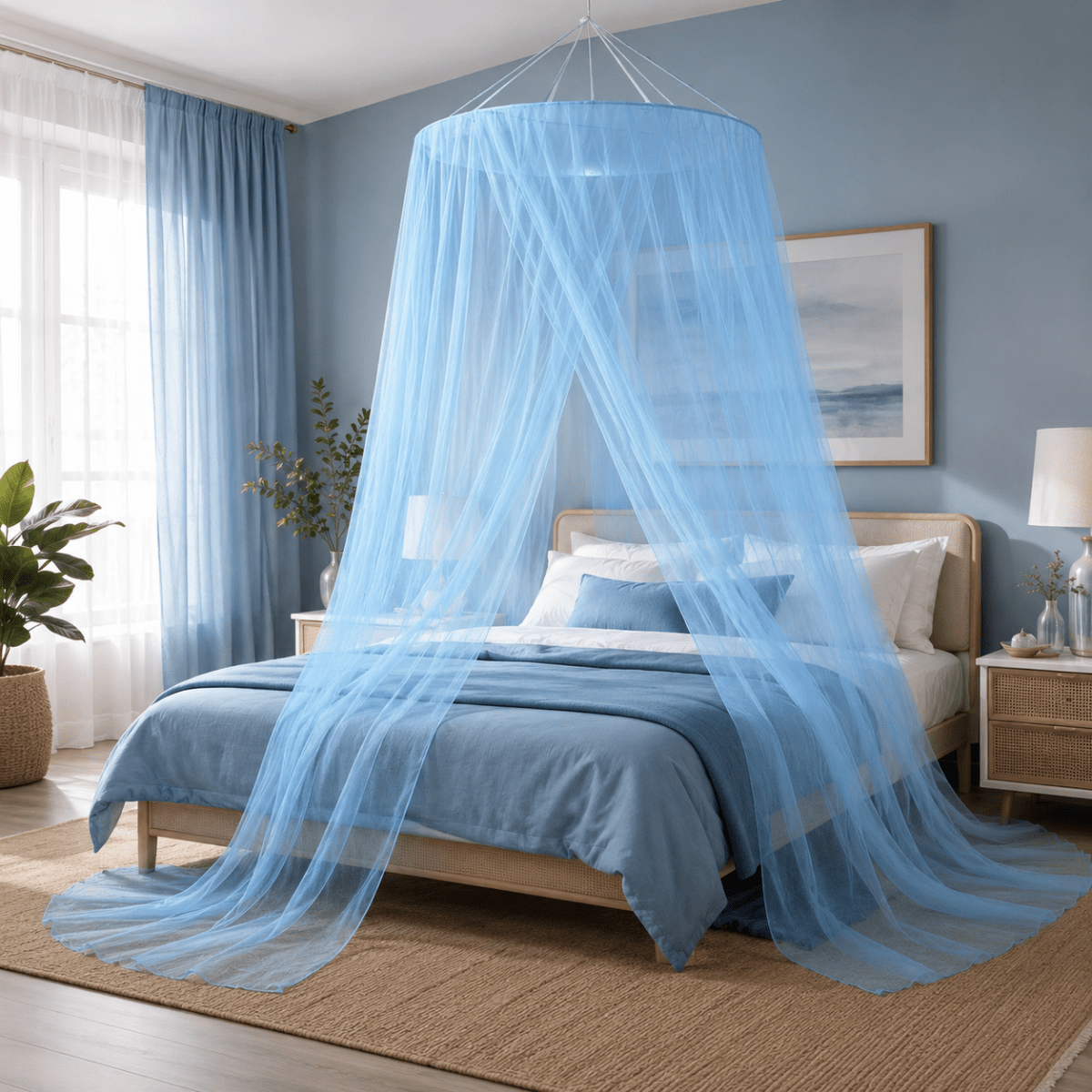 Foldable Mosquito Net – Transparent, Breathable Design for the Bedroom or Camping