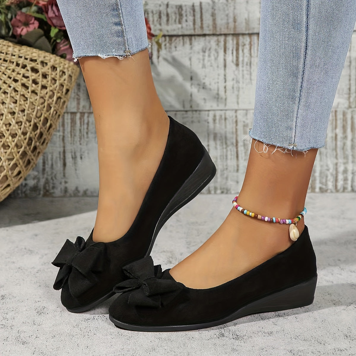 Chaussures Plates Orthopédiques Femme - Nœud Chic et Semelle Confort