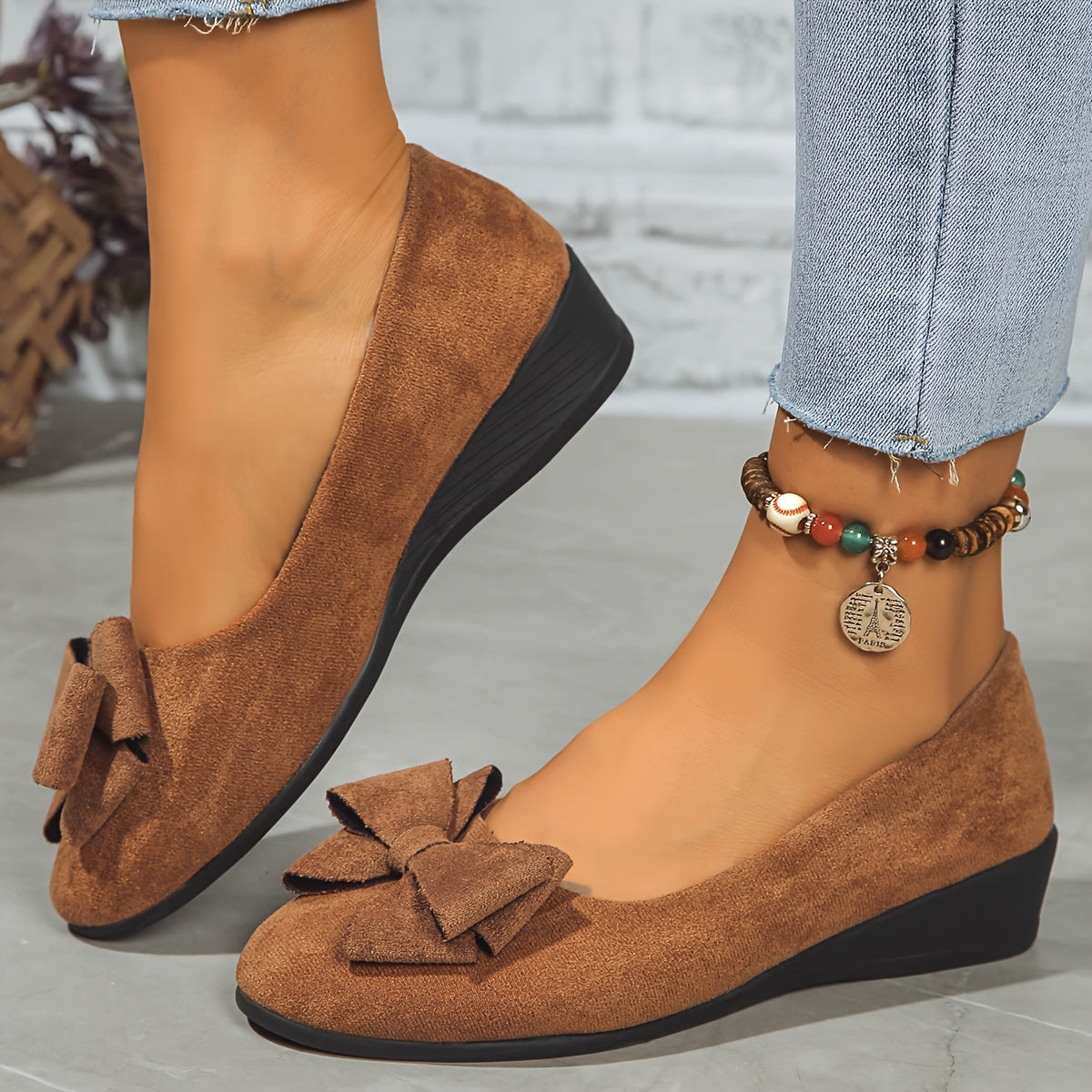 Chaussures Plates Orthopédiques Femme - Nœud Chic et Semelle Confort