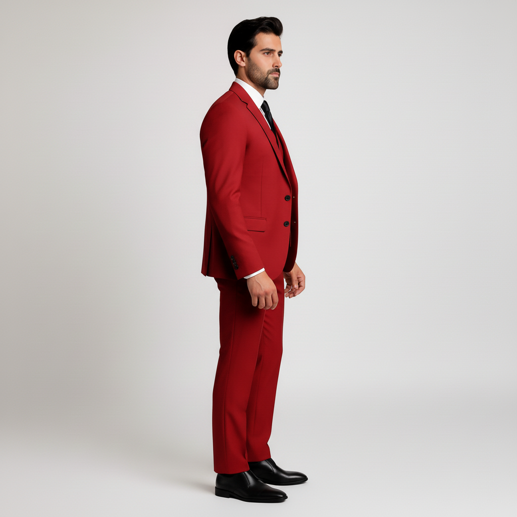 Costume Homme 3 Pièces avec Gilet - Veste, Gilet et Pantalon