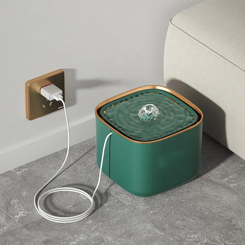 Fontaine à Boire pour Chiens et Chats – 3L, Design Silencieux avec Filtre à Eau Intégré pour Usage Domestique