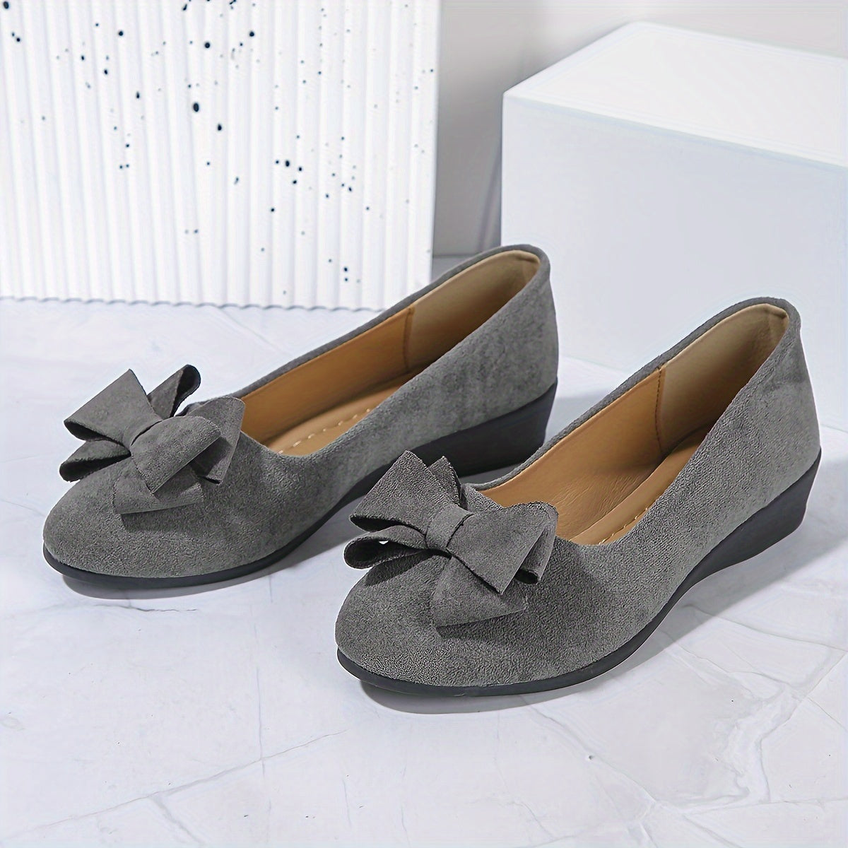 Chaussures Plates Orthopédiques Femme - Nœud Chic et Semelle Confort