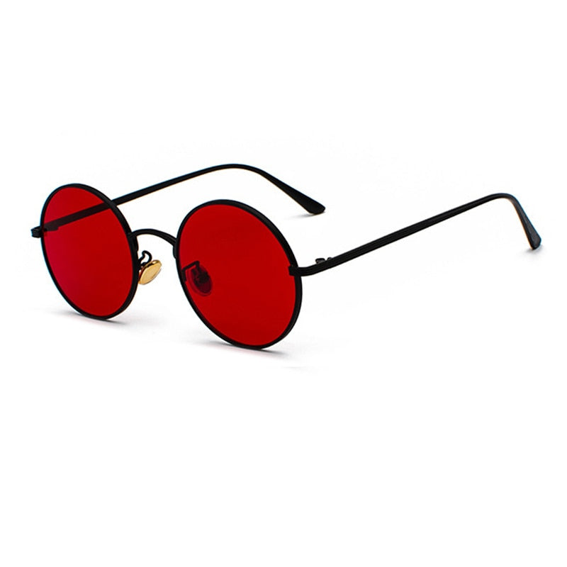 Lunettes de Soleil Rondes Rétro Mixtes - Monture Fine Minimaliste