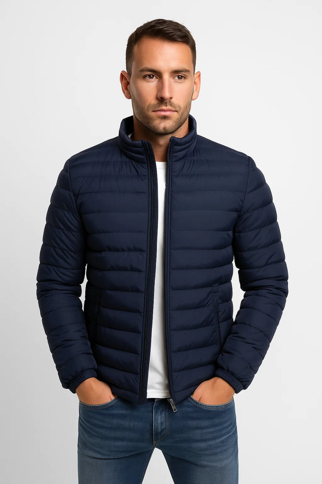 Veste Homme Slim Fit Zippée Matelassée