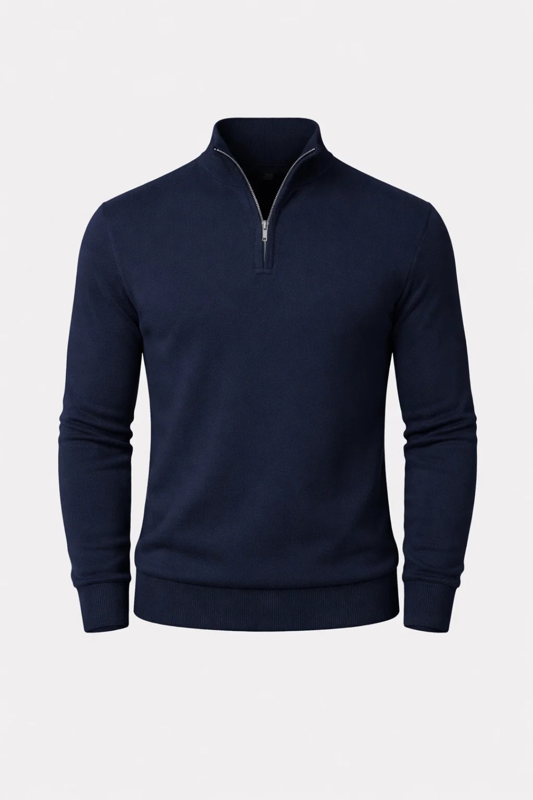 Pull Homme Slim Fit Demi-Zip - Manches Longues