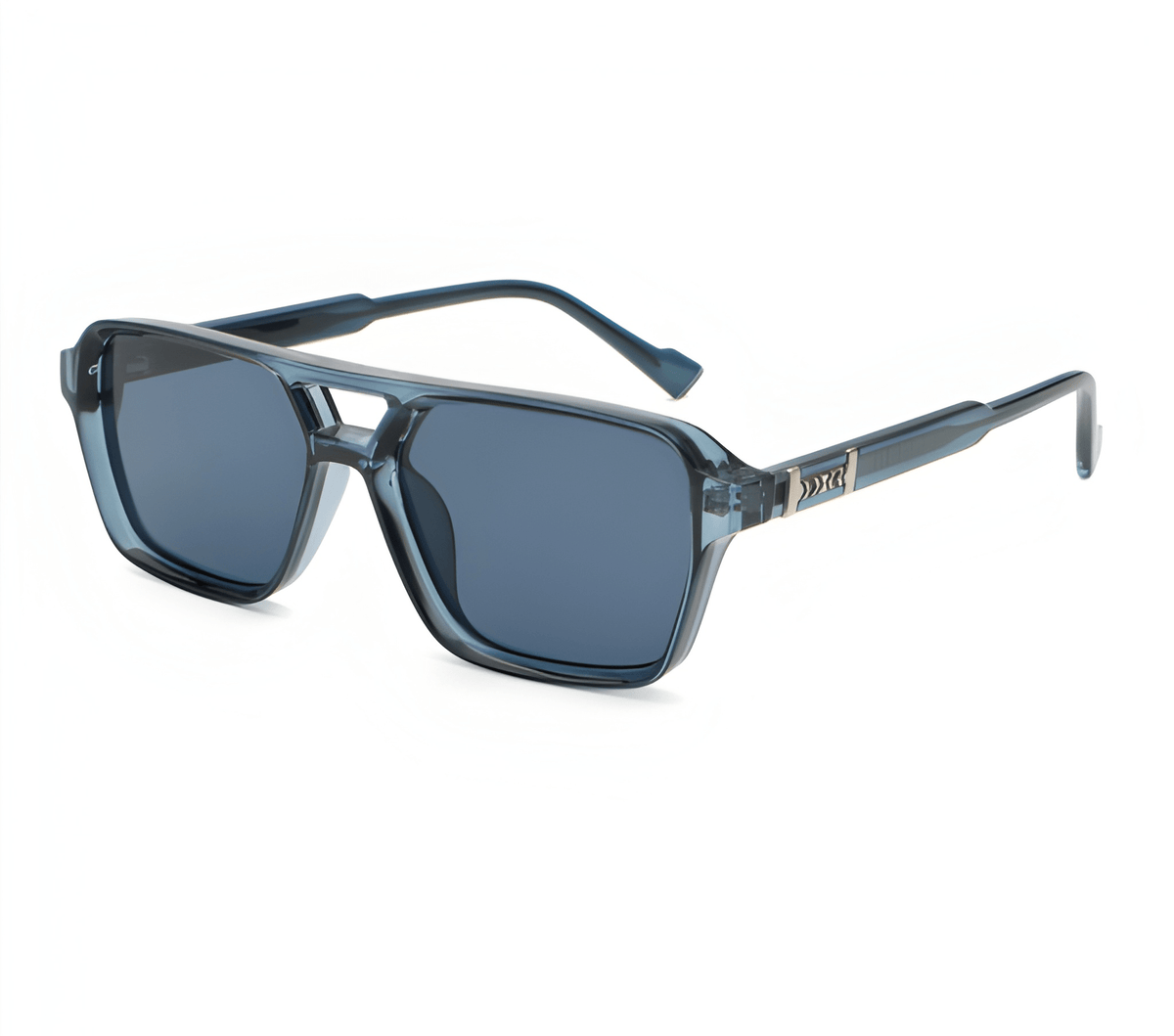 Lunettes de Soleil Homme Oversize Rétro à Monture Large