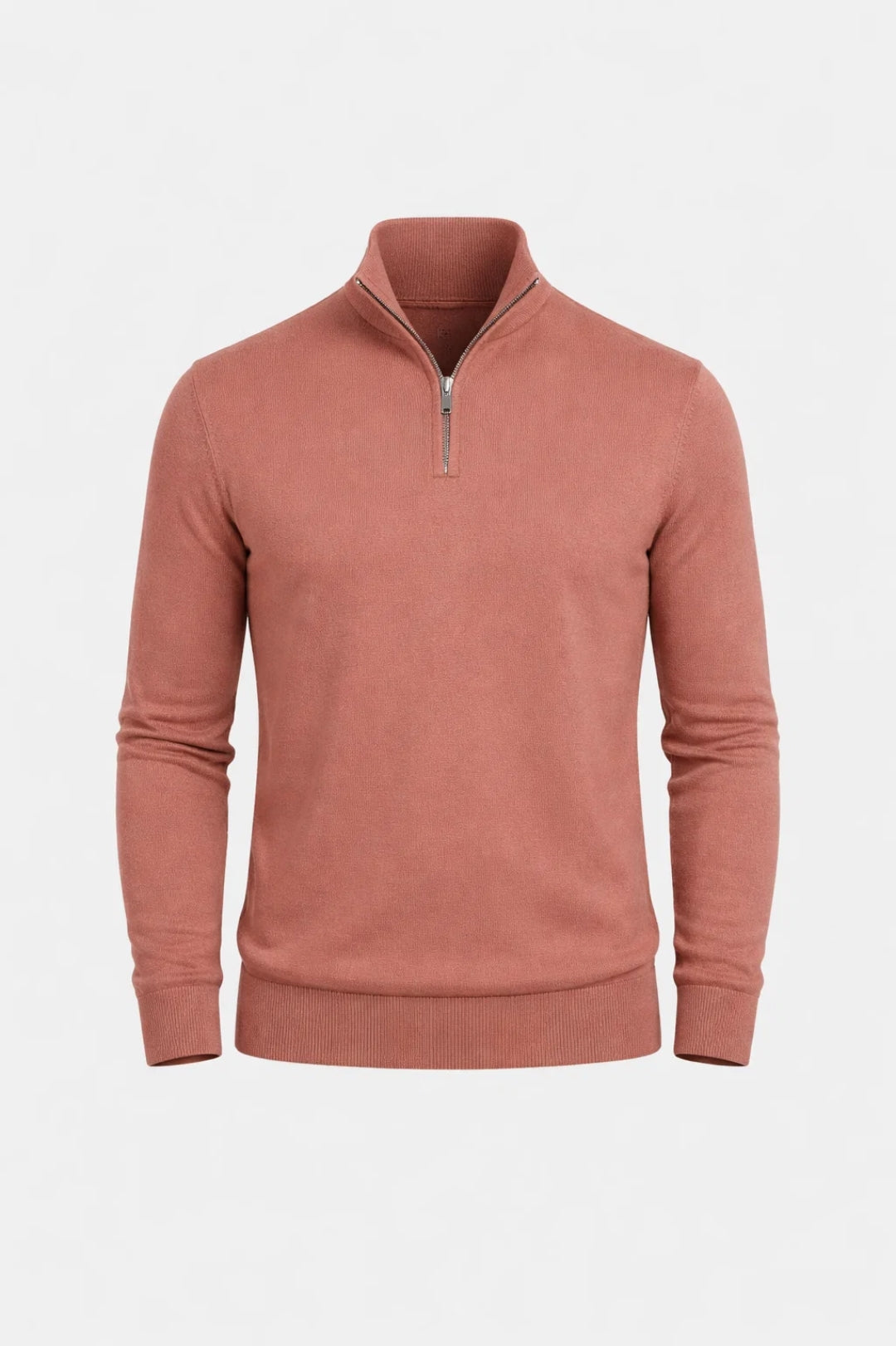 Pull Homme Slim Fit Demi-Zip - Manches Longues