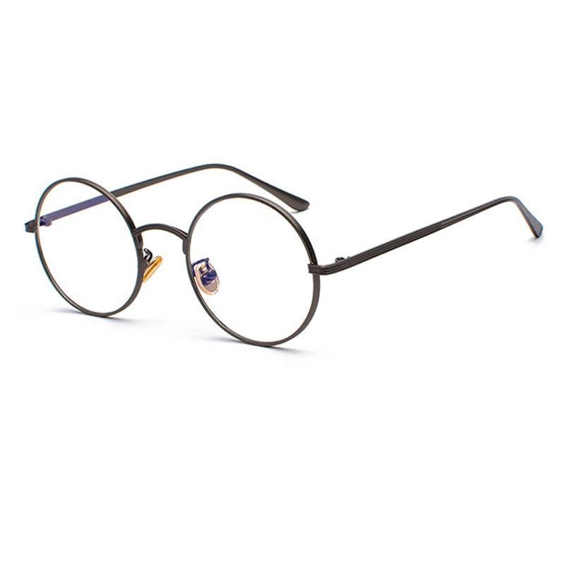 Lunettes de Soleil Rondes Rétro Mixtes - Monture Fine Minimaliste