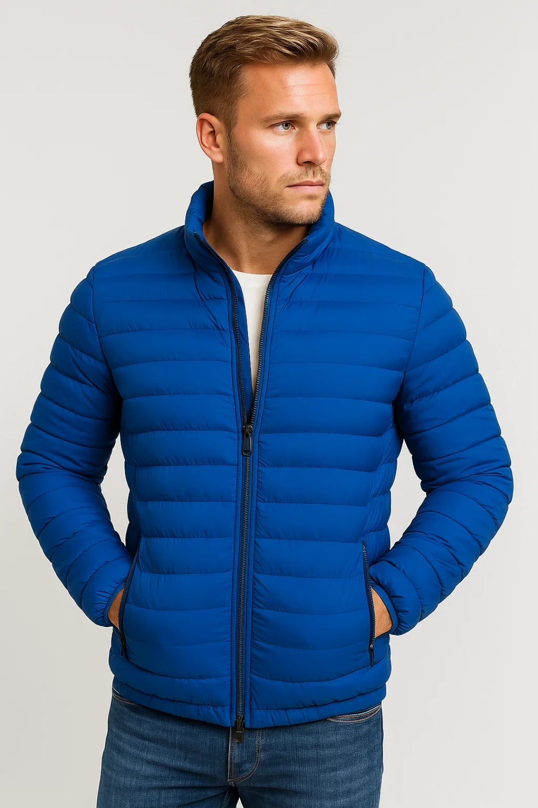 Veste Homme Slim Fit Zippée Matelassée