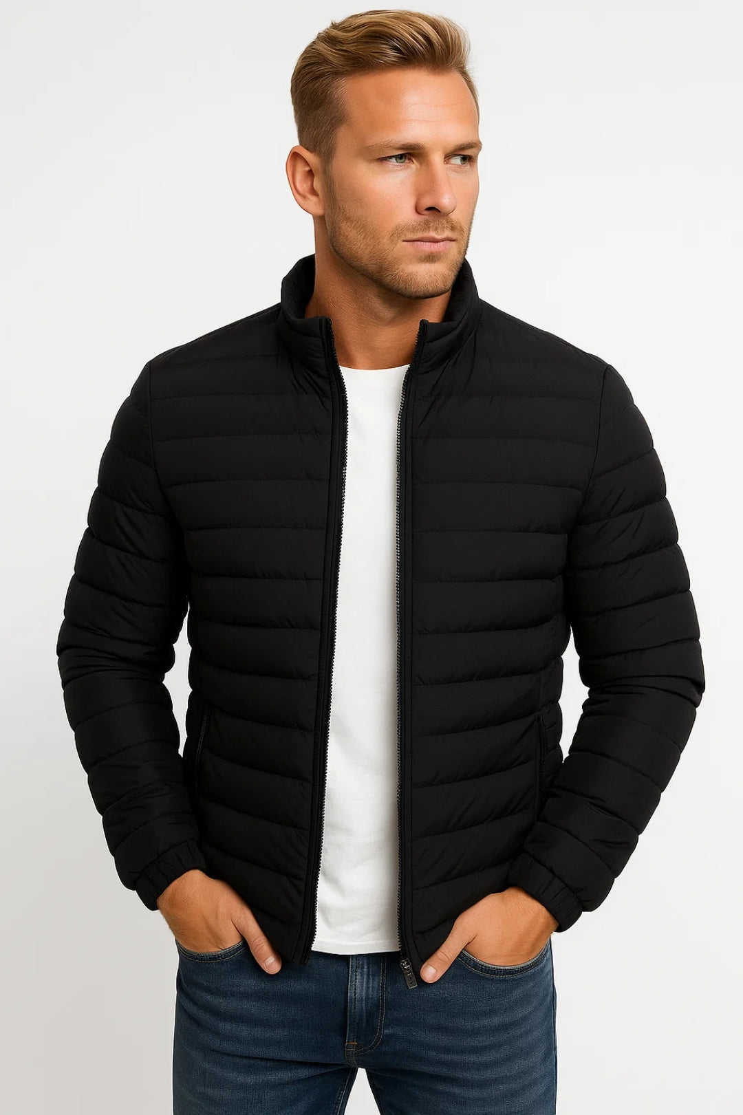 Veste Homme Slim Fit Zippée Matelassée