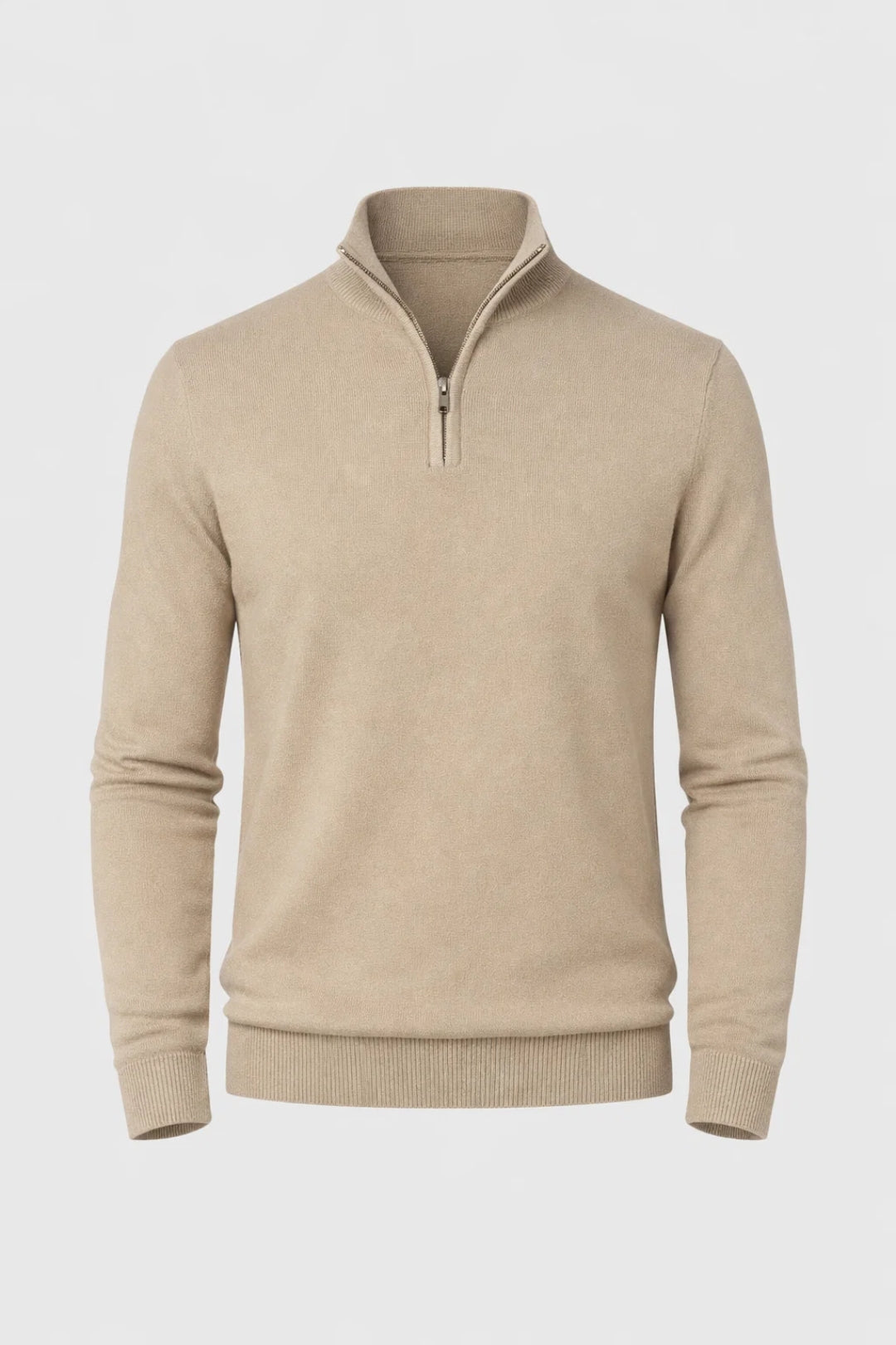 Pull Homme Slim Fit Demi-Zip - Manches Longues