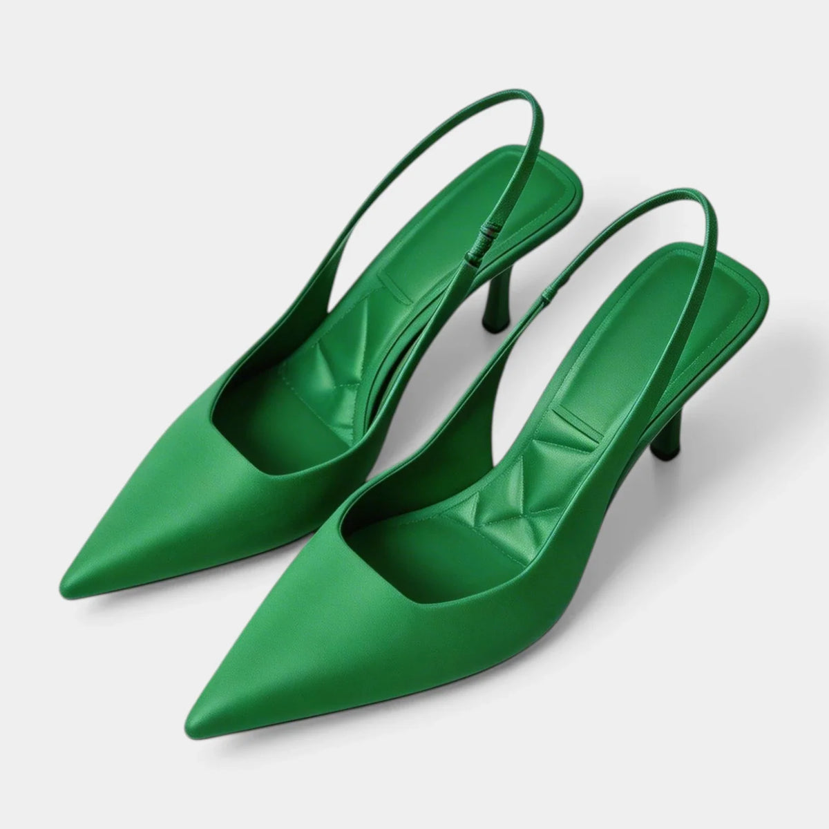 Escarpins Femme Slingback Bout Pointu Talon Fin