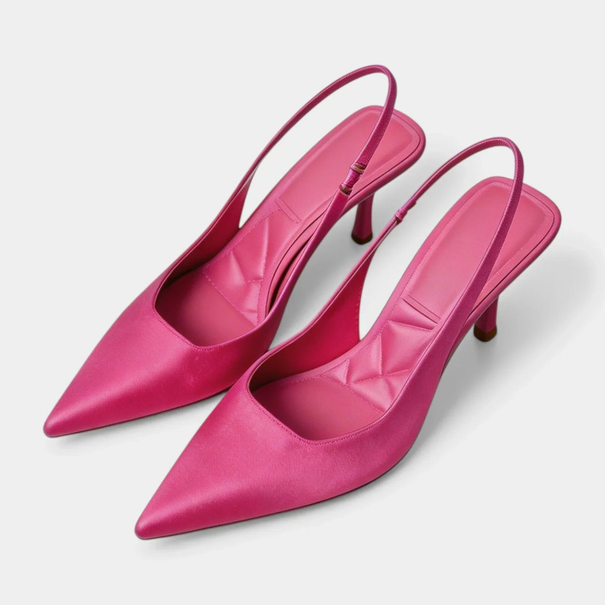 Escarpins Femme Slingback Bout Pointu Talon Fin