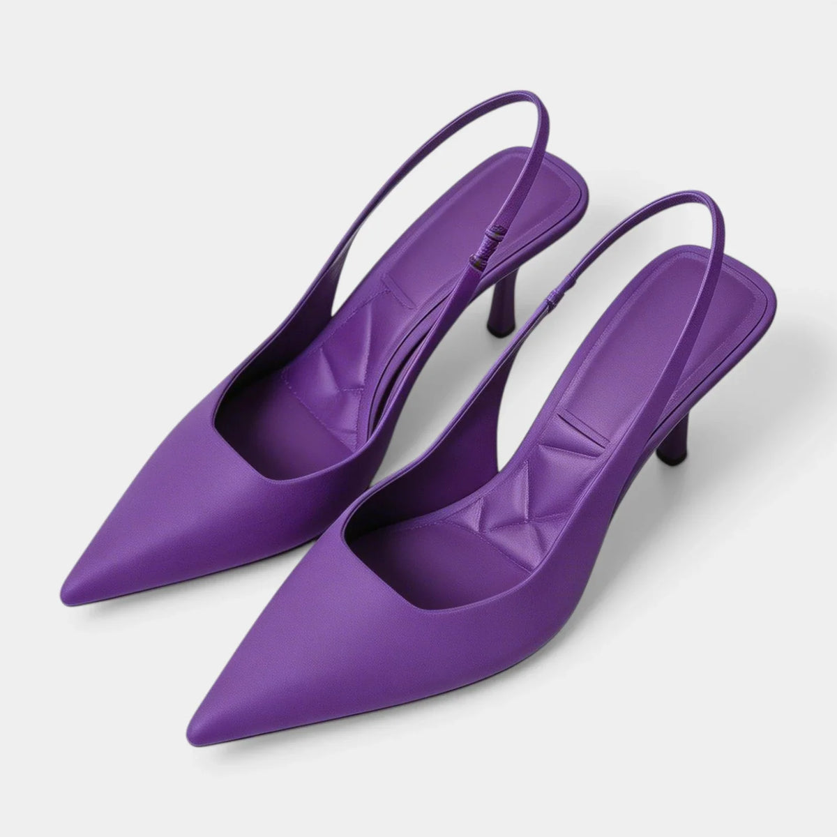 Escarpins Femme Slingback Bout Pointu Talon Fin