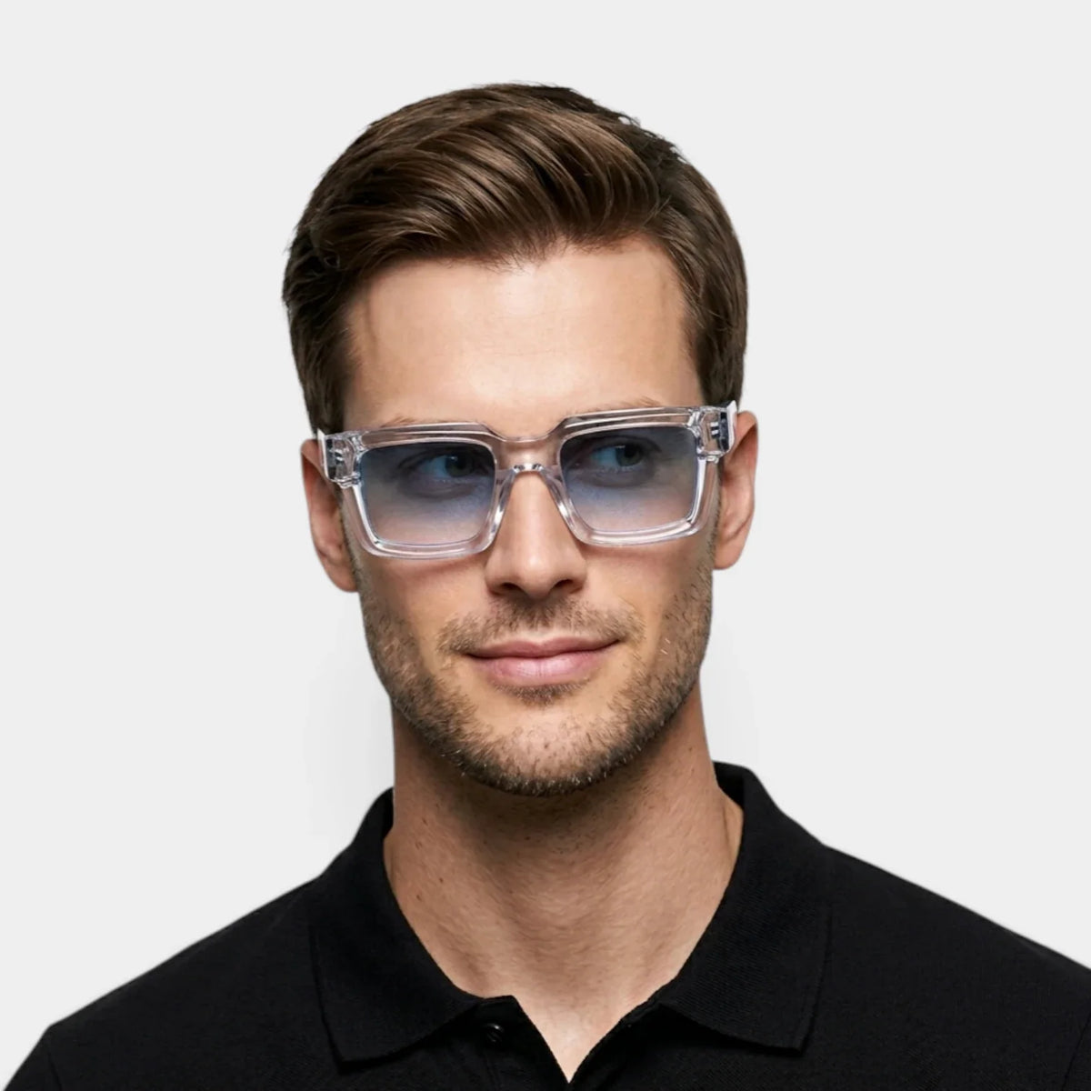 Lunettes Carrées Homme Verres Dégradés Coupe Moderne