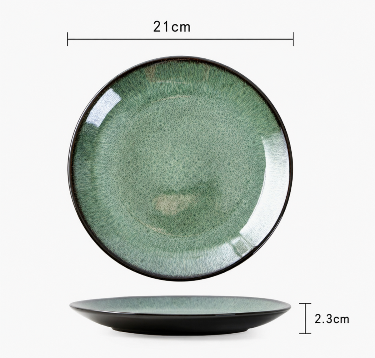 Porseleinen servies – olijfgroen, 24-delig, rustiek design voor in de eetkamer of op tafel