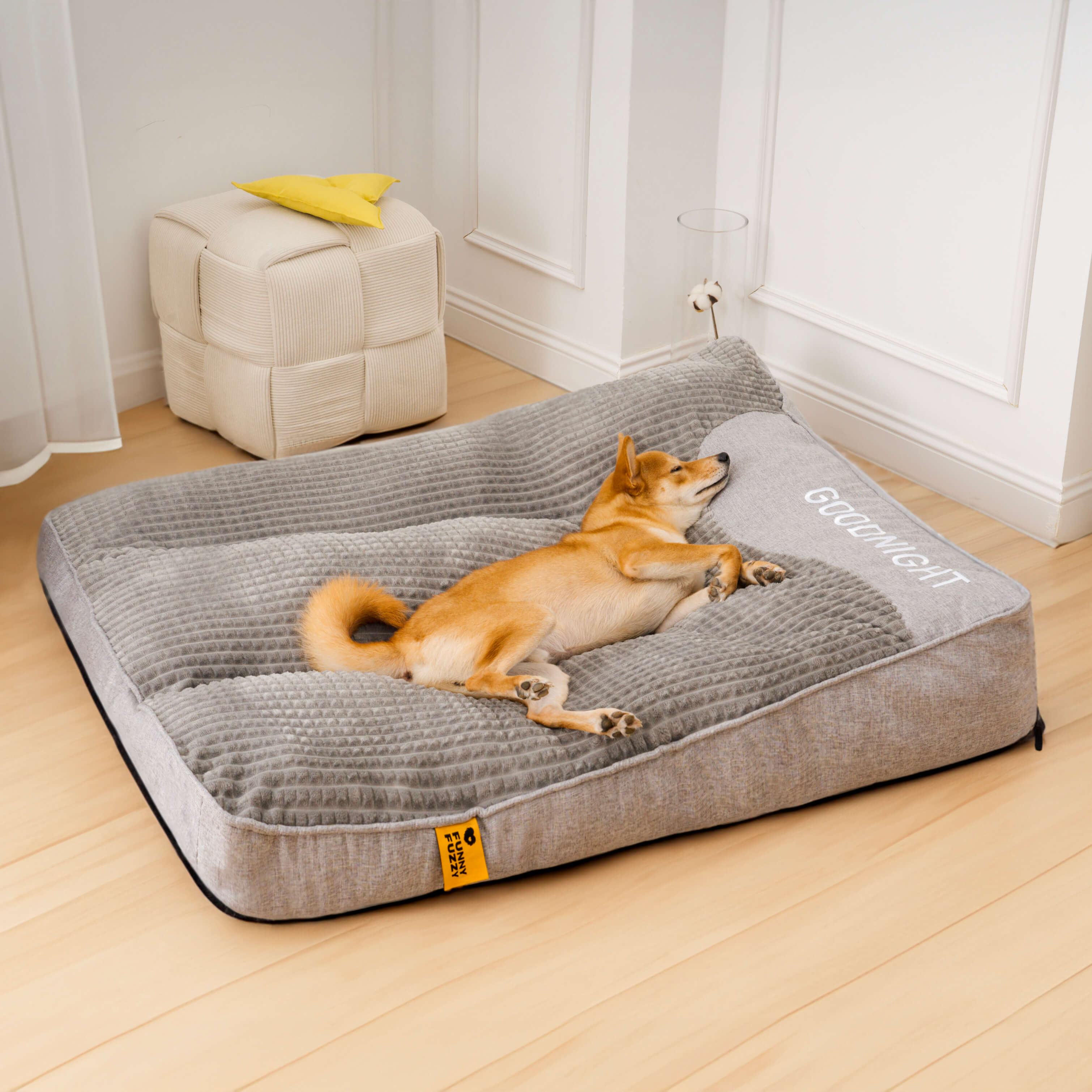 Orthopedic Dog Bed – Large, Thick Support with Removable, Washable Cover for Large Dogs
