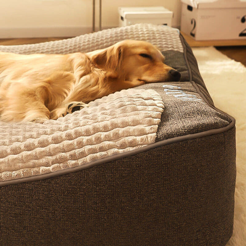 Orthopedic Dog Bed – Large, Thick Support with Removable, Washable Cover for Large Dogs